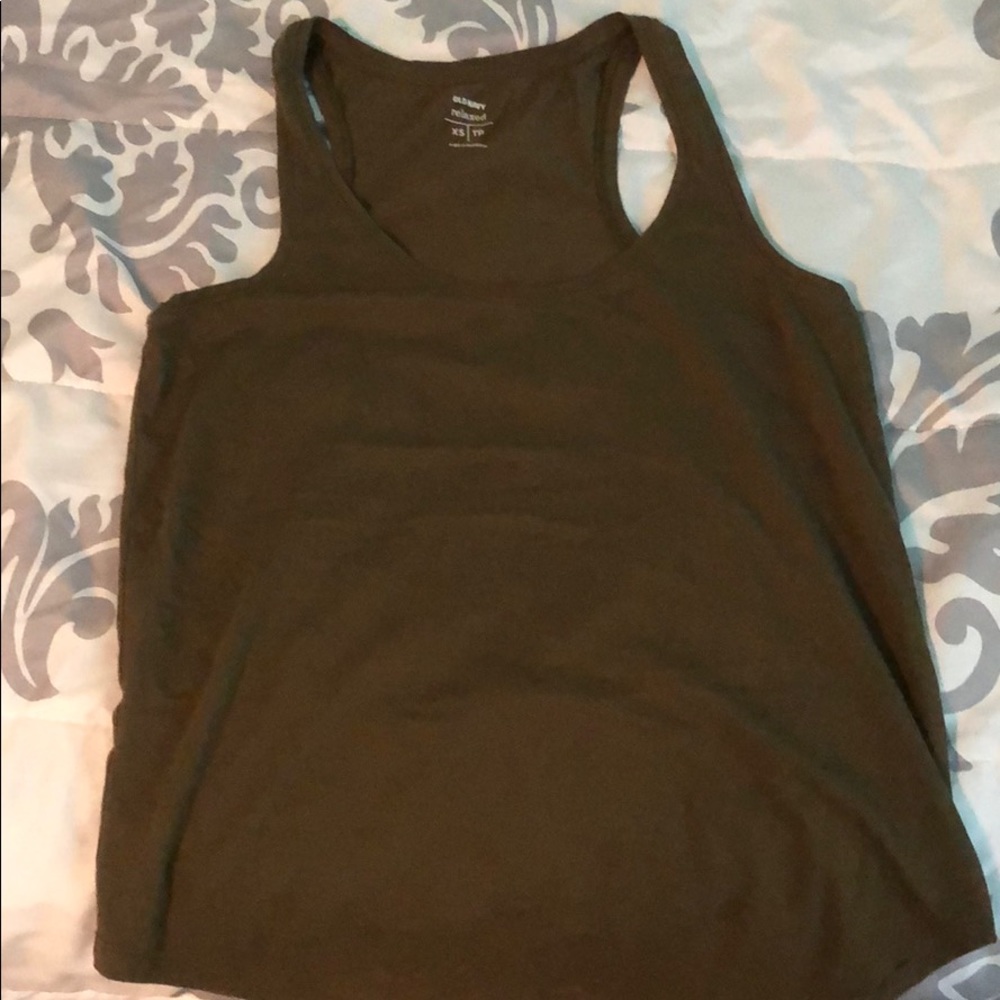 Green tank top